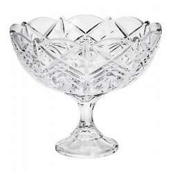 Centro De Mesa 22cm Diâmetro Por 18cm Altura Taurus Cristal Ecológico Bohemia